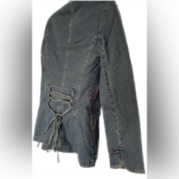 LIKE NEW WALLIS DENIM JEAN JACKET US12 ⭐️ - Picture 4 of 16